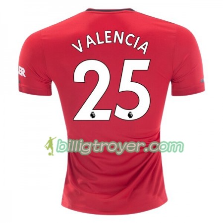 Billige Fotballdrakter Manchester United Antonio Valencia 25 Hjemmedraktsett 2019/20 Kortermet